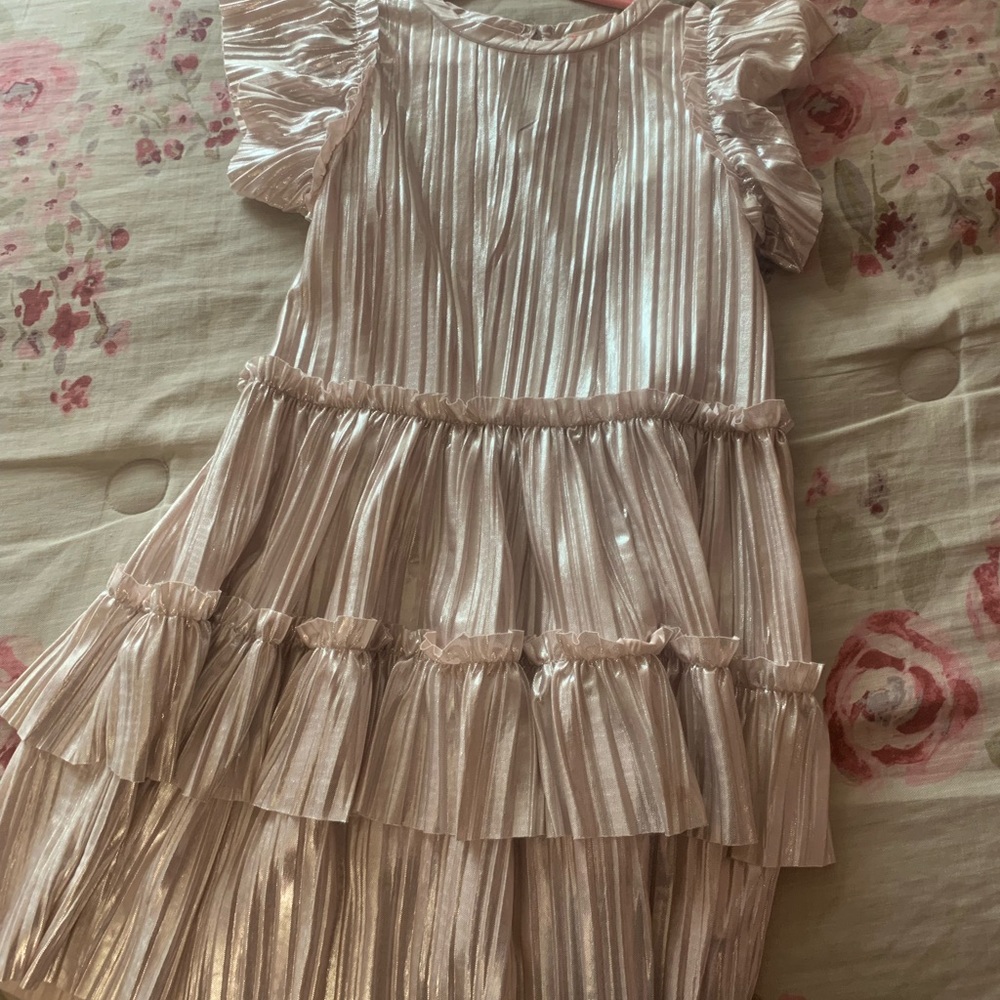 Crewcuts metallic dress size 6 worn like 3 times